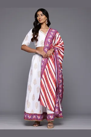 Ahalyaa Printed Foil Print Ready to Wear Lehenga & Blouse With Dupatta