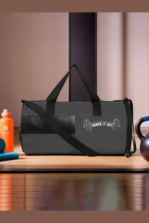 Kuber Industries Printed Medium Foldable Water Resistant Sports or Gym Duffel Bag