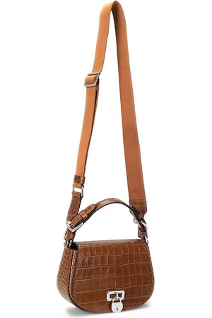 Ralph Lauren Embossed Medium Tanner Crossbody Satchel Bag