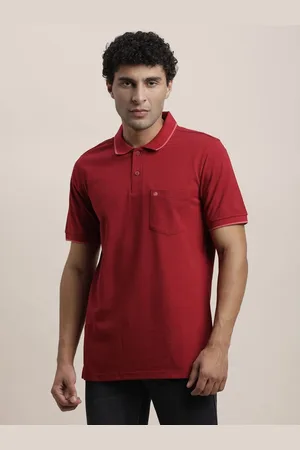 Turtle Men Solid Polo Collar Cotton Slim Fit T-shirt