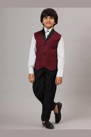 Tahvo Boys Tuxedo Waistcoat Three Pieces Party Suit