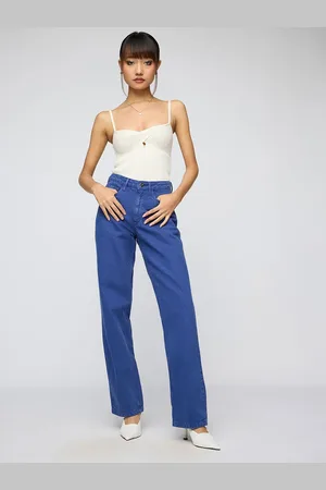 FREAKINS Women Straight Fit High-Rise Jeans