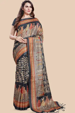 Rani Saahiba Printed Saree With Blouse Piece