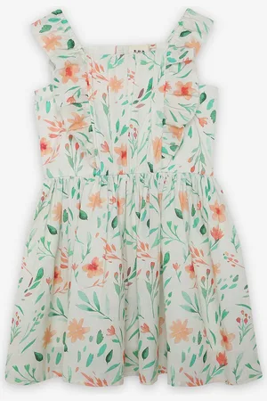 Ed-a-Mamma Girls Floral Print Fit & Flare Dress