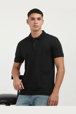 Calvin Klein Men Polo Collar Applique T-shirt