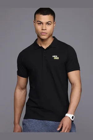 HRX Men Polo Collar Pure Cotton T-shirt
