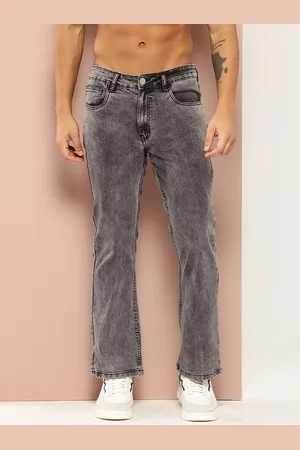HARVARD Men Bootcut Fit Washed Jeans