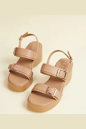 Lifestyle Women High-Top PU Wedge Sandals