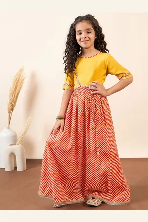 Stylo Bug Girls Ready to Wear Cotton Lehenga & Choli