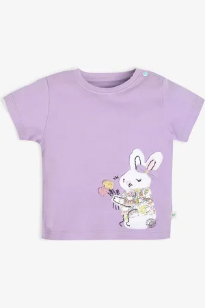 Ed-a-Mamma Girls Graphic Printed Round Neck T-shirt