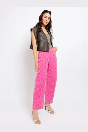 FREAKINS Women Straight Fit High-Rise Low Distress Jeans