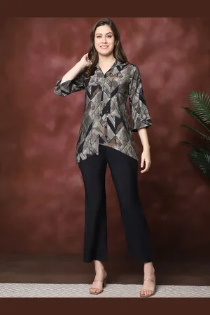 Claura Printed Tunic With Trousers