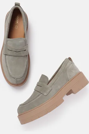 Geox Women Leather Chunky Loafers