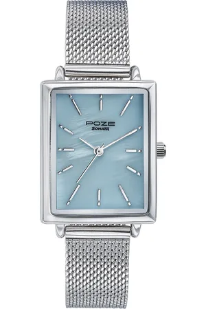 Sonata Women Embellished Dial & Bracelet Style Straps Analogue Watch SP80079SM01WF