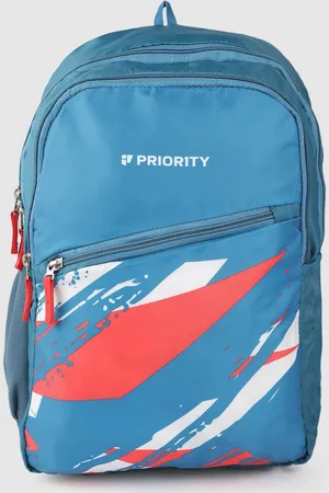 Priority Unisex Brand Logo Printed Backpack 27 L