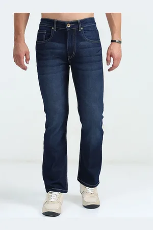 Mast & Harbour Men Comfort Bootcut Light Fade Stretchable Jeans