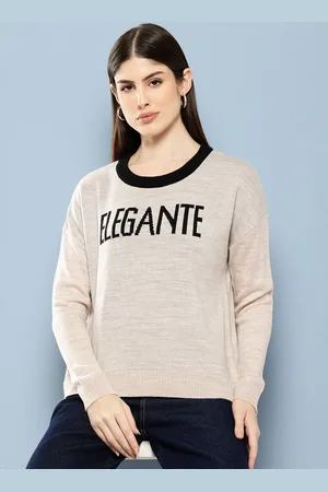 Chemistry Round Neck Typography Pullover