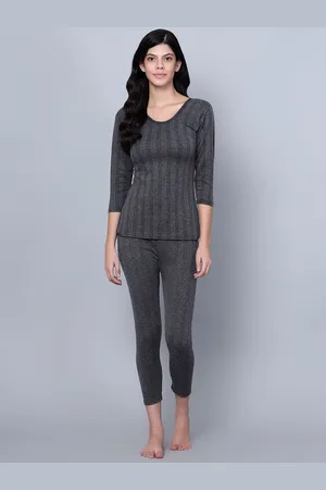 BAESD Women Ribbed Cotton Thermal Set