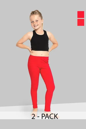 naughty ninos Girls Ankle Length Leggings Pack Of 2
