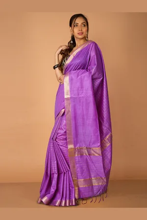Unnati Silks Woven Design Zari Handloom Chanderi Saree