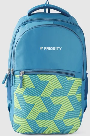 Priority Unisex Geometric Printed Backpack - 28 L