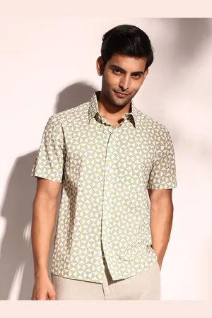 Fabindia Men Opaque Printed Casual Shirt