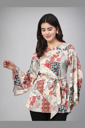 TANKHI Women Ethnic Motifs Printed Round Neck Top