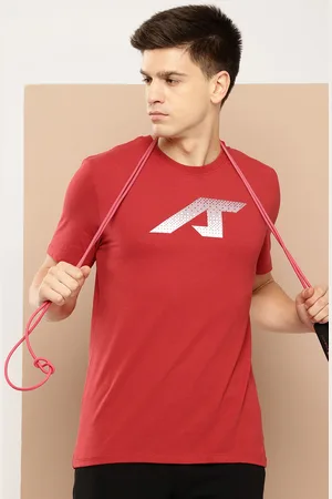 Alcis Typography Printed Soft-Touch Sports T-shirt