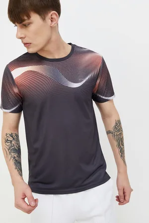 Lifestyle Men Graphic Printed Round Neck Polyester Tshirt