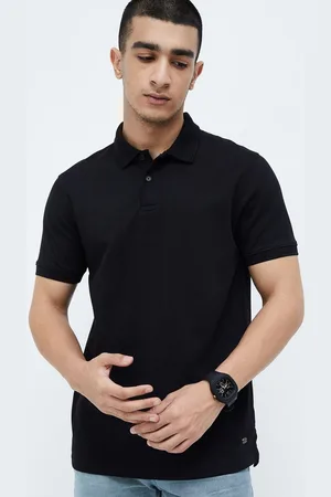 Lifestyle Men Polo Collar Pockets Slim Fit T-shirt