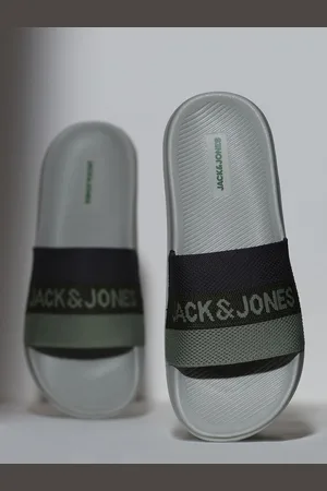 JACK & JONES Ash Grey Knitted Pool Sliders