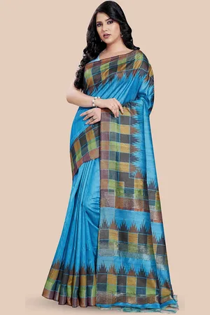 Rani Saahiba Solid Saree With Blouse Piece
