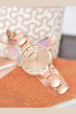 DressBerry Women Embellished Dial & Bracelet Style Straps Analogue Watch HOBDB-304-RG