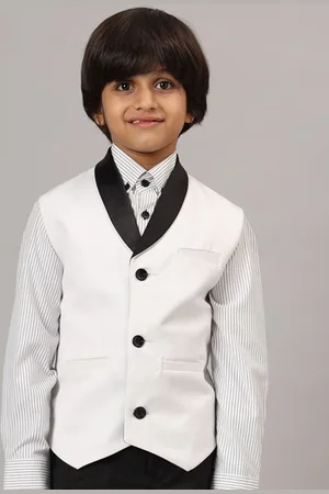Tahvo Boys Tuxedo Sleeveless Waistcoat