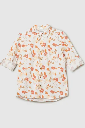 Max Collection Boys Floral Printed Casual Shirt