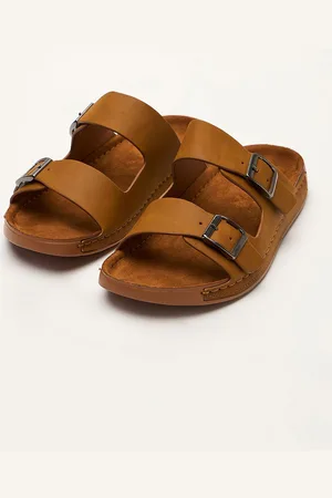 The Bear House Men Double-Buckle Comfort Slide Sandal