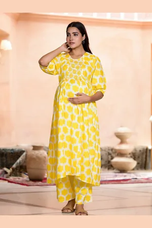 Aujjessa Women Floral Printed Regular Pure Cotton Kurta with Trousers