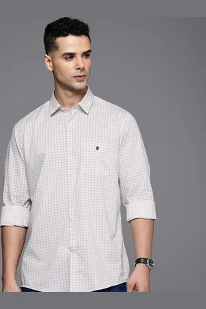 Louis Philippe Ethnic Motifs Printed Slim Fit Casual Shirt