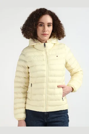 Tommy Hilfiger Women Hooded Faux Fur Trim Long Sleeves Puffer Jacket