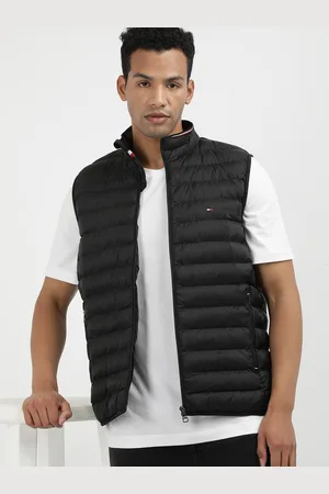 Tommy Hilfiger Men Solid Mock Collar Puffer Jacket