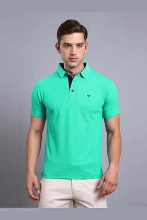 STELLERS Men Solid Polo Collar T-Shirt