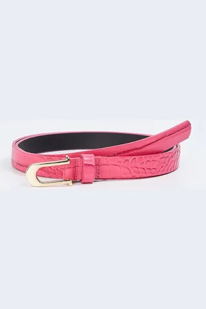 Max Collection Women Textured PU Belt