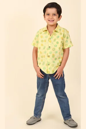 Fabindia Boys Conversational Printed Casual Shirt