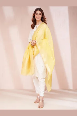 Fabindia Ethnic Motifs Woven Design Zari Dupatta