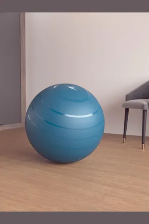 DECATHLON Blue Gym Ball Size 2- 65Cm