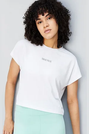 Max Collection Women Typography Extended Sleeves Pockets T-shirt