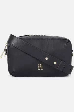 Tommy Hilfiger Textured PU Half Moon Sling Bag