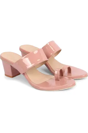 FABBMATE Women One Toe Block Heel Sandals