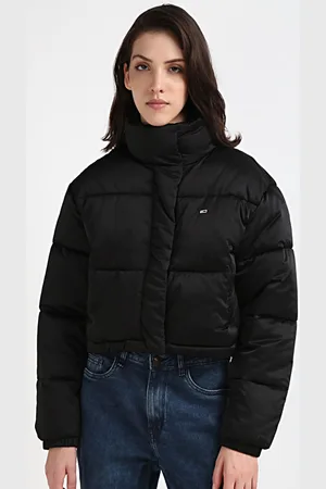 Tommy Hilfiger Stand Collar Crop Puffer Jacket