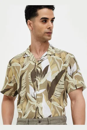 Lifestyle Men Floral Opaque Printed Casual Shirt